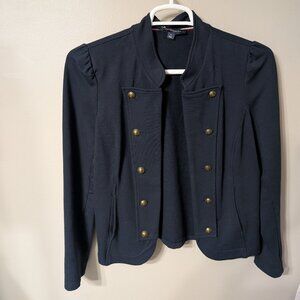 Y2k Tommy Hilfiger Sky Captain Navy Military Blazer Womens Jacket Size M